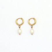 Freshwater Pearl Hoop Earrings
