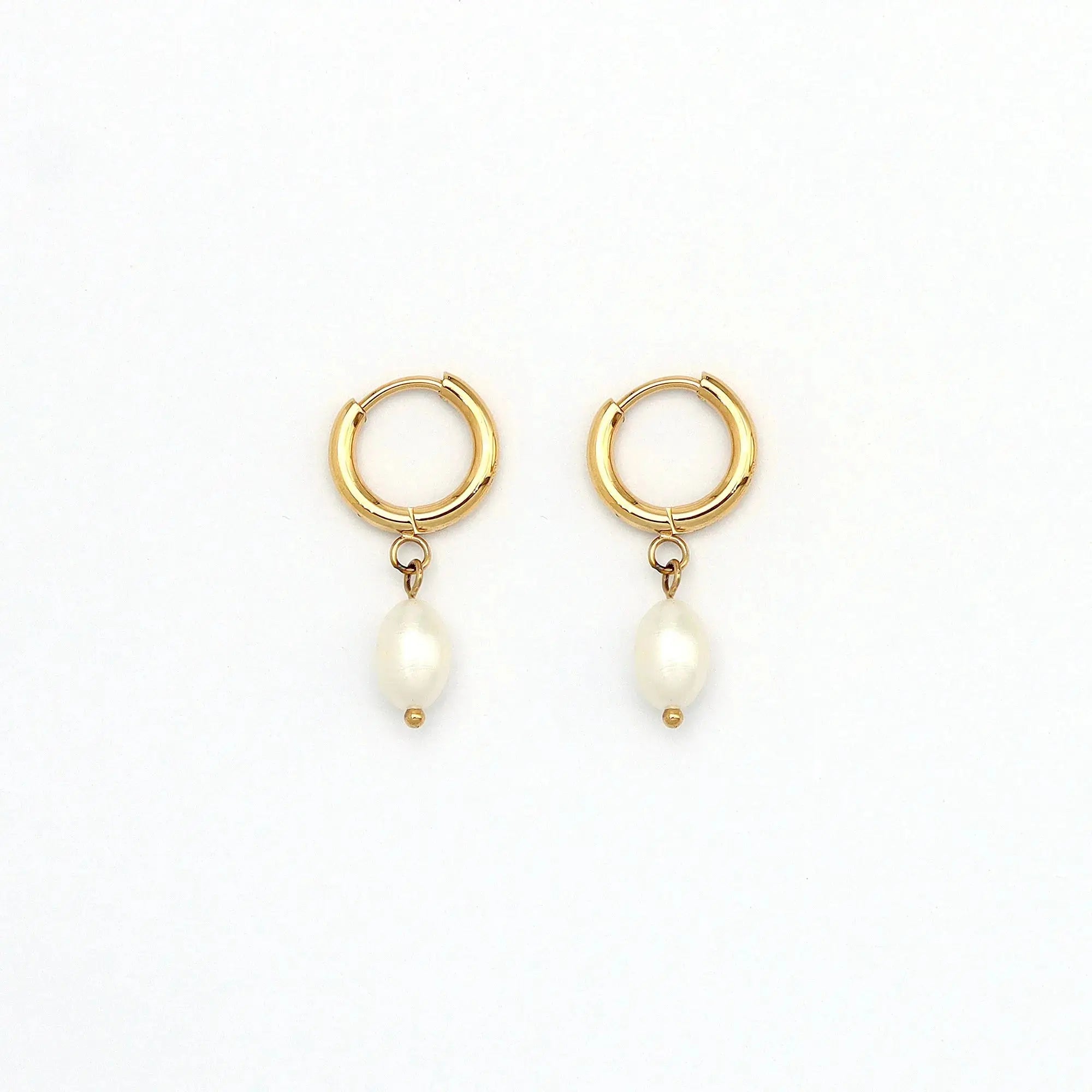 Freshwater Pearl Hoop Earrings