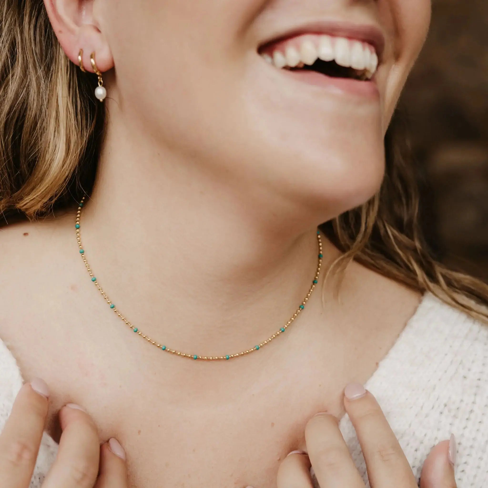 Enamel Chain Waterproof Necklace