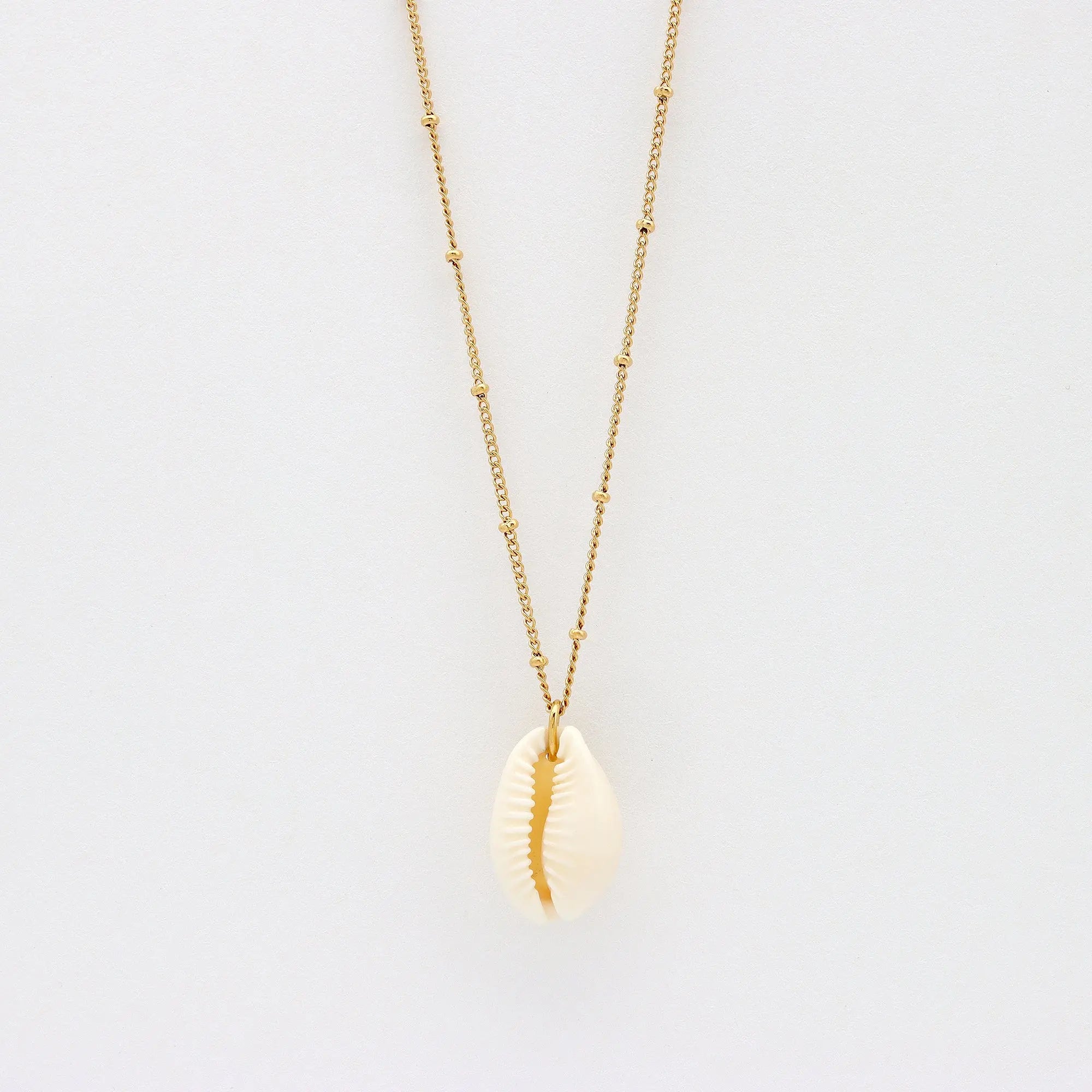 Cowrie Shell Chain Necklace