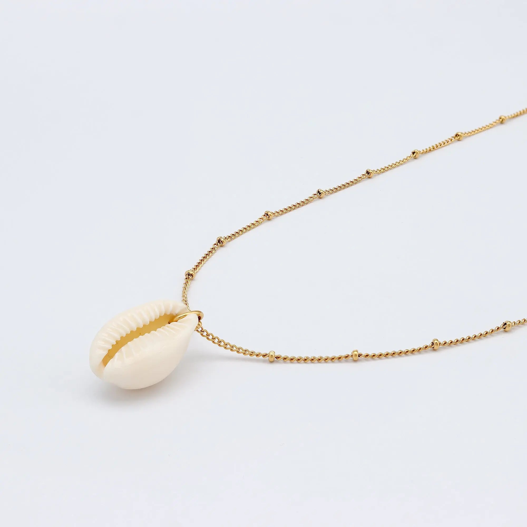 Cowrie Shell Chain Necklace