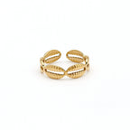 Cowrie Shell Waterproof Ring