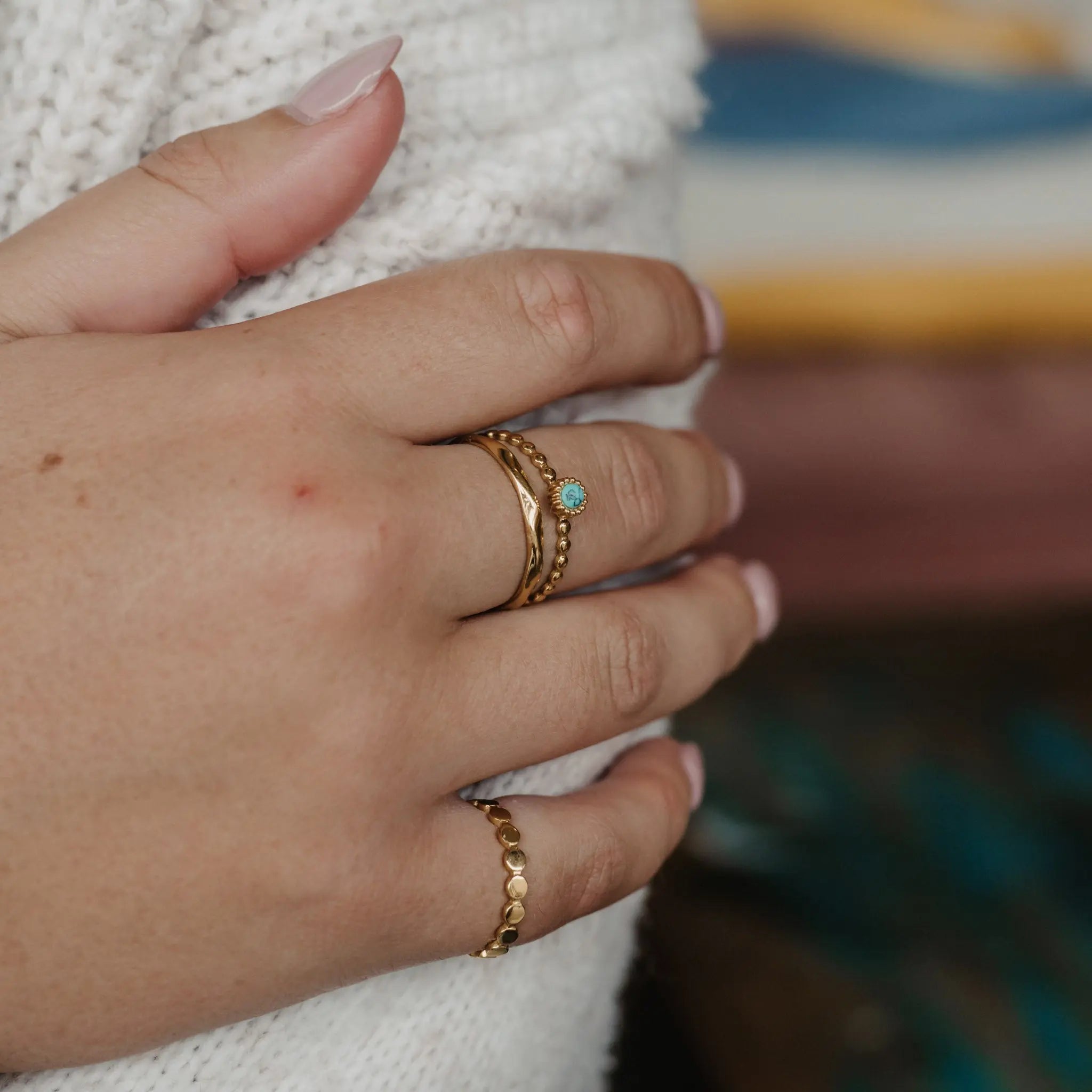 Turquoise Ring Set