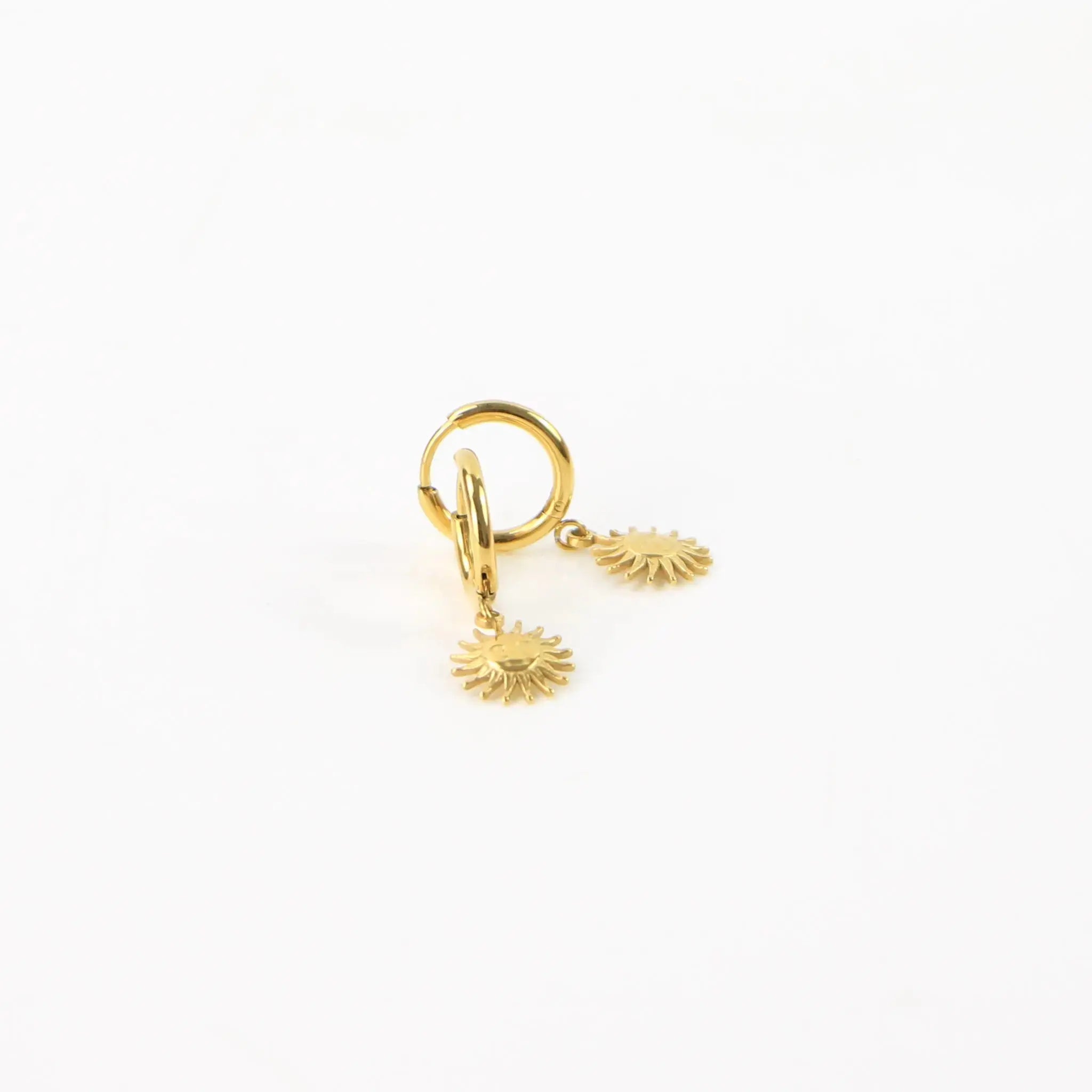 Sun Hoop Waterproof Earrings