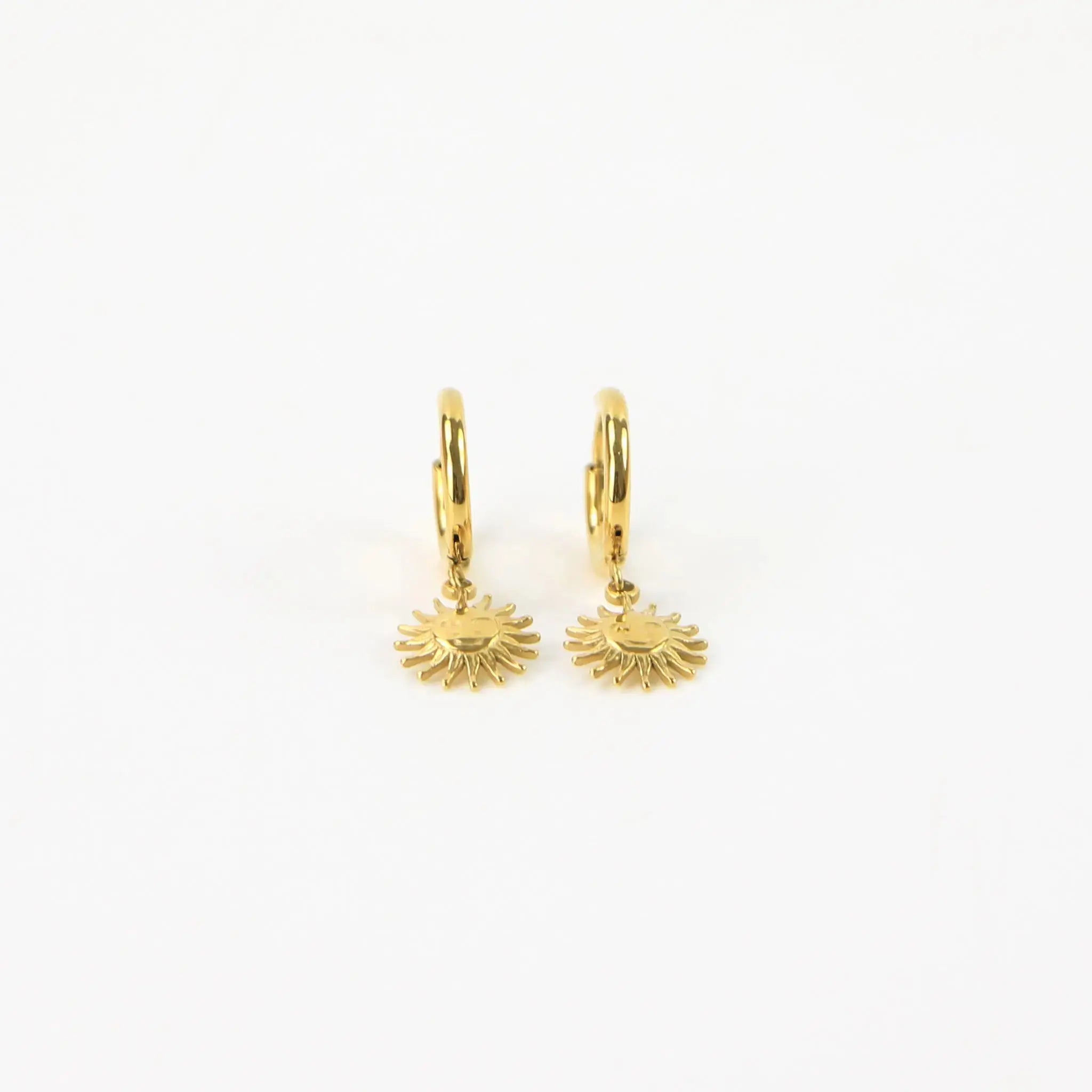 Sun Hoop Waterproof Earrings