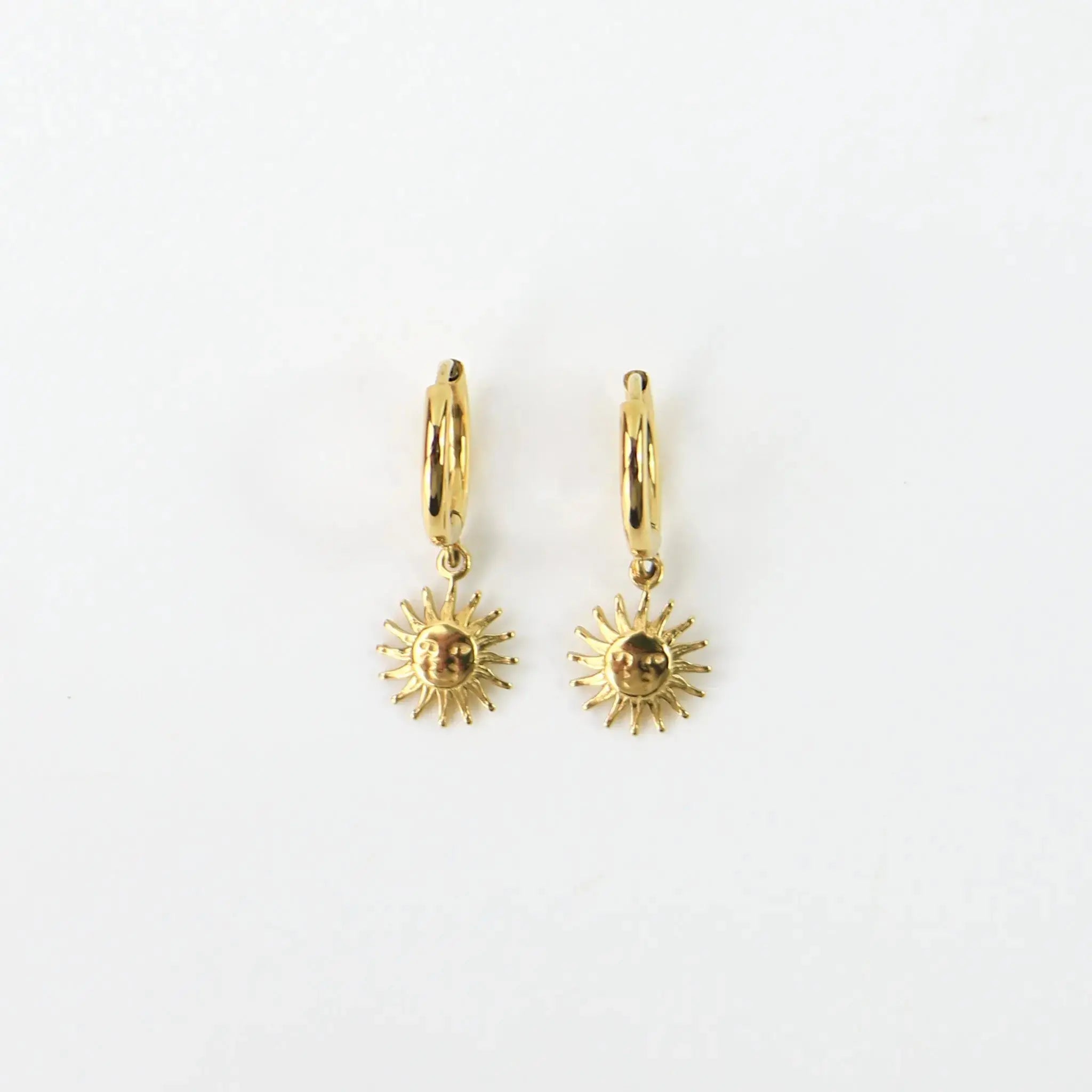 Sun Hoop Waterproof Earrings