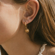 Sun Hoop Waterproof Earrings
