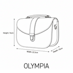 Olympia Handmade Leather Bag - Black