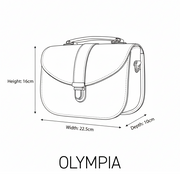 Olympia Handmade Leather Bag - Black