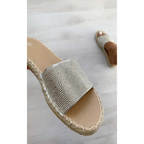 Diamante Slip On Sandals