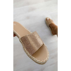 Diamante Slip On Sandals