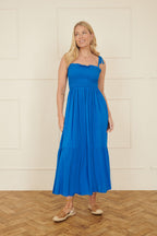 Yumi Blue Midi Sun Dress