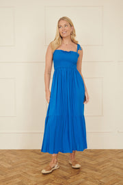 Yumi Blue Midi Sun Dress