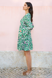 Yumi Green Leopard Print Tunic