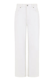 Yumi White Wide Leg High Waist Jeans