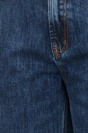 Yumi Blue Denim Barrel Relaxed Fit Jeans