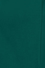 Yumi Green Fitted Midi Dress With Flute Sleeves