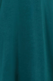 Yumi Green Satin Midi Kimono Dress