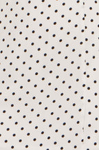Yumi White Spot Print Wrap Tea Dress