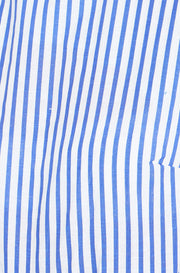 Yumi Blue Cotton Stripe Culotte Jumpsuit