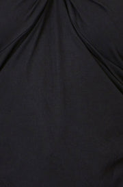 Yumi Black Bardot Long Sleeve Jersey Top
