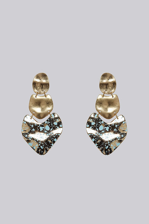 Asher Gold Large Pendant Earrings