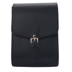 Handmade Leather Festival Phone Bag - Black