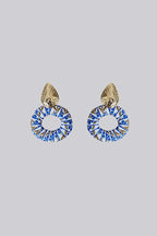 Louche Charity Gold Pear Shape Hoop Earring