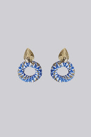 Louche Charity Gold Pear Shape Hoop Earring