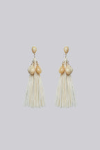 Louche Diana Shell and Tassel Earring