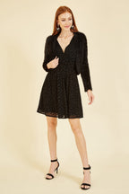 Yumi Black Eyelash Knit Bolero