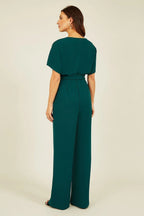 Mela Green Batwing Stretch Jumpsuit
