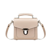 Handmade Leather Sugarcube Handbag - Iced Coffee