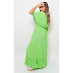 Stunning Joanna V-Neck Maxi Dress with Rope Tassel Detail