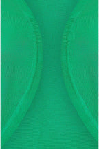Yumi Green Knitted Curve Bolero